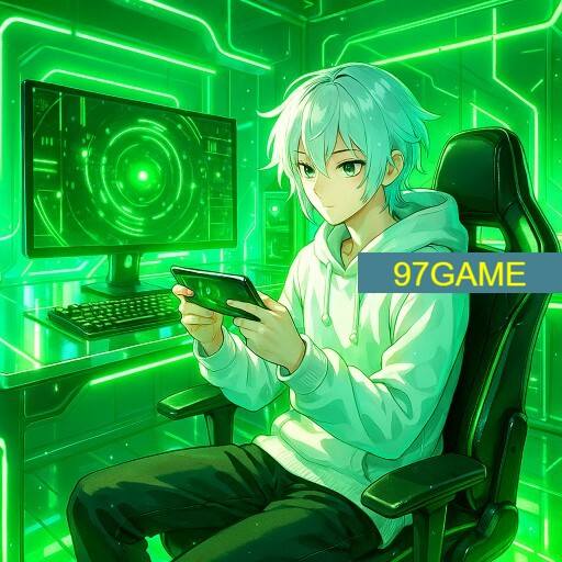 Imagem promocional da 97GAME mostrando a plataforma e suas vantagens