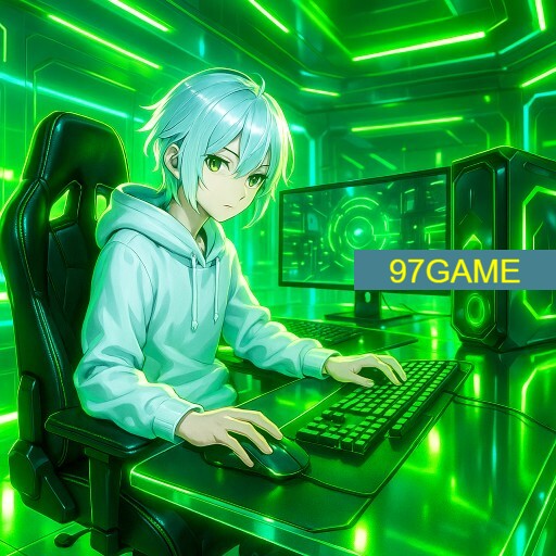 Imagem promocional da 97GAME mostrando a plataforma e suas vantagens