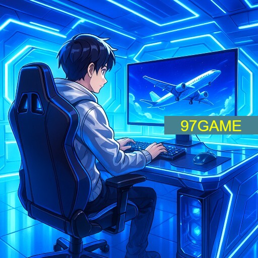 Imagem promocional da 97GAME mostrando a plataforma e suas vantagens