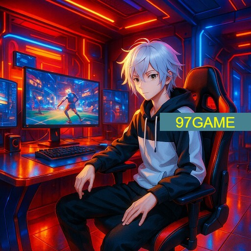 Imagem promocional da 97GAME mostrando a plataforma e suas vantagens