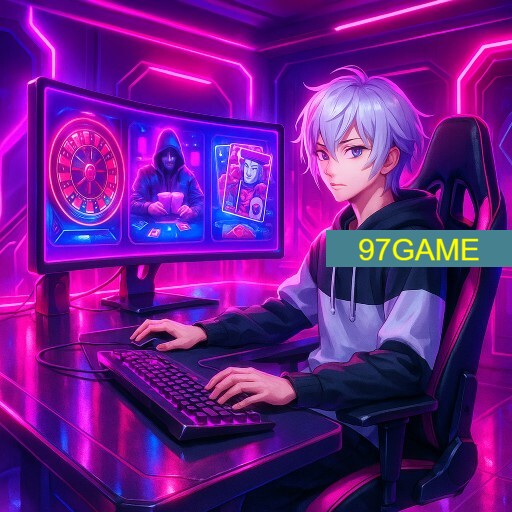 Imagem promocional da 97GAME mostrando a plataforma e suas vantagens