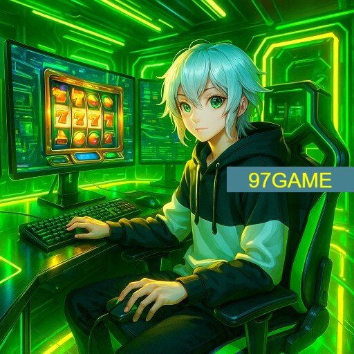 Imagem promocional da 97GAME mostrando a plataforma e suas vantagens