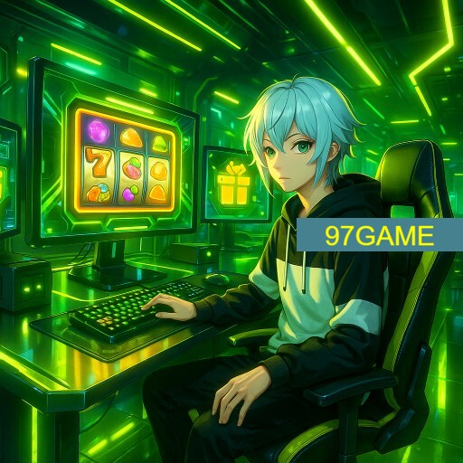 Imagem promocional da 97GAME mostrando a plataforma e suas vantagens